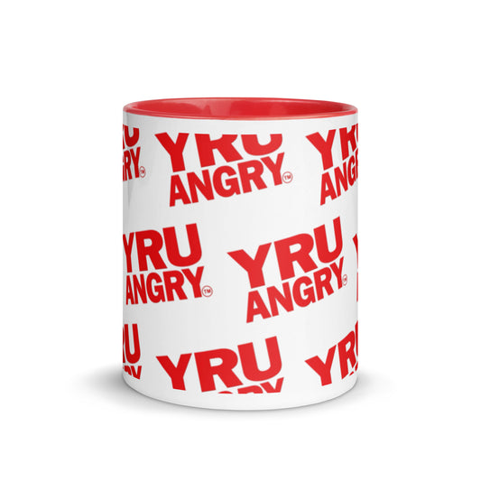 YRU ANGRY Mug with red inside