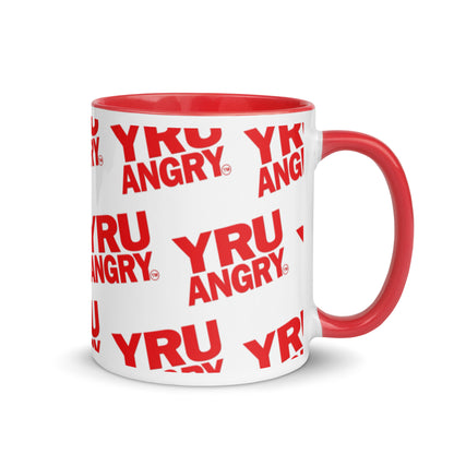 YRU ANGRY Mug with red inside